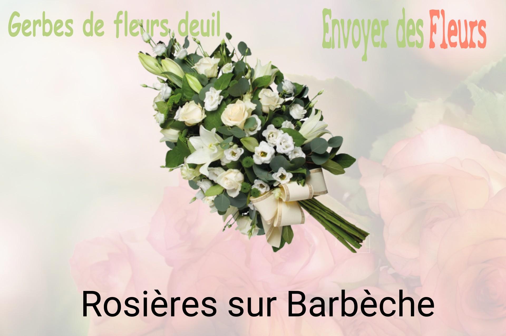 Gerbe de fleurs de deuil livrée à Rosières-sur-Barbèche